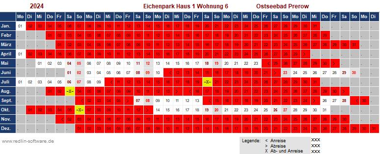 Belegungsplan Eichenpark H1 W 6